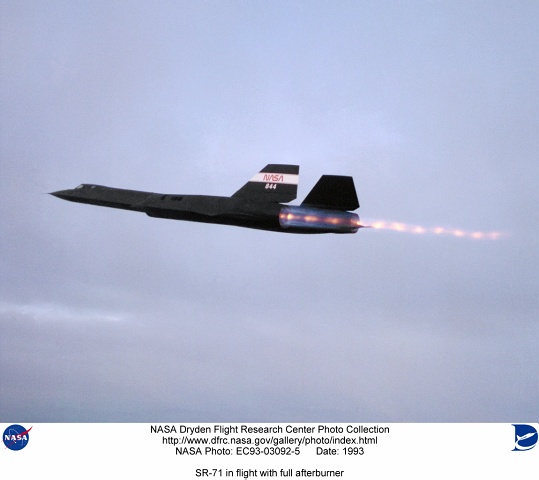 SR71 in flight